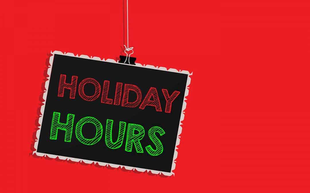 Holiday Hours